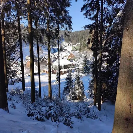 Historisches Aschberg Haisl Klingenthal, Terrasse, Grosser Garten 6 2 Personen 펜션 *