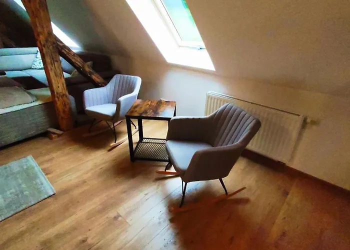 بيت للعطل Historisches Aschberg Haisl Klingenthal, Terrasse, Grosser Garten 6 2 Personen كلينغنتال